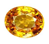 Arwacraft 11.00 Ratti - Piedra preciosa cultivada de zafiro amarillo de 10 quilates certificada, piedra Pukhraj cultivada probada en laboratorio, propósito astrológico-B0CKWFB2MRNAMZ