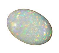 Arwacraft 8.25 a 8.50 Ratti A+ Multifire Opal Stone Natural Oval Opal Australian Opal Loose Gemstone With Lab Certified For Men And Women'S-B0C192VGMRNAMZ