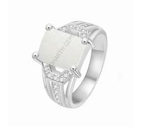 Arwacraft Anillo ajustable chapado en plata de 11,75 ratti de 10,25 quilates blanco Rashi Ratan de ópalo de fuego, chapado en plata, para hombres y mujeres--B0CKBWJNMRNAMZ