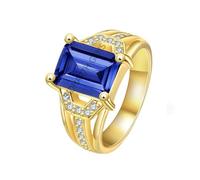 Arwacraft Anillo ajustable de oro Neelam con zafiro azul natural de calidad Aaa+ de 14.00 ratti de 13.00 quilates, para mujeres y hombres, S-B0CKBVFLMRNAMZ