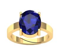 Arwacraft Anillo ajustable de oro Neelam de zafiro azul natural de 12,25 quilates de 11,50 quilates, certificado sin calentar, sin tratar, para mujeres y hombres, S-B0CX5DZ1MRNAMZ