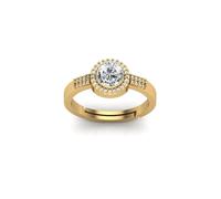 Arwacraft Anillo astrológico/propósito ajustable de 7,25 ratti de 6,00 quilates con piedra de circonita blanca natural para hombres y mujeres, calidad Aa+, B0CK8DTSMRNAMZ