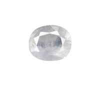 Arwacraft Cojín de zafiro blanco natural, piedra Pukhraj 5.25 Ratti, certificado B0DFWRBKMRNAMZ