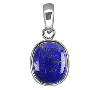 Arwacraft Colgante chapado en plata de 5,25 ratti/4,25 quilates, chapado en plata de lapislázuli, certificado natural, para hombres y mujeres--B09H34KNMRNAMZ, S, Gema