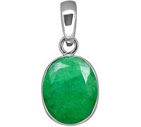 Arwacraft Colgante chapado en plata Panna con piedra preciosa verde natural certificada por Ratti para hombres y mujeres--B0DKFWR8MRNAMZ, S, Gema