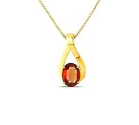 Arwacraft Colgante de oro astrológico de 4,25 ratti de 3,25 quilates con granate de hesonita natural Gomed superior A1+, piedra preciosa suelta de calidad para hombres y mujeres, S-B09H33F1MRNAMZ