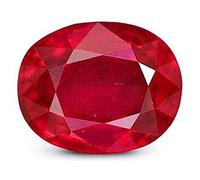 Arwacraft Gems 3.00 Ratti - Piedra de rubí de Birmania de gran calidad con tarjeta certificada de laboratorio y tarjeta de garantía (certificado Manik Stone/Manik Gemstone Original certificado/Piedra