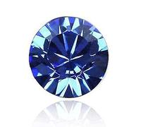 Arwacraft Piedra de circonita azul certificada I de 10,25 quilates, forma redonda, diamante azul cúbico-B0C1P2KZMRNAMZ, S, Gema