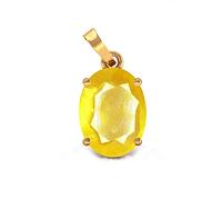 Arwacraft Prajapatis Gems - Colgante de zafiro con piedras preciosas sueltas amarillas naturales certificadas por la Aaa para hombres y mujeres -B07KQZYLMRNAMZ