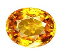 Arwacraft Sunela Stone - Piedra preciosa de citrino natural certificada original de 8,25 quilates para hombres y mujeres (probado en laboratorio) -B0BR17T9MRNAMZ, S, Gema