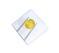 Arwacraft Zafiro amarillo Ratti 3.00 (piedra Pukhraj) sin calentar, sin tratar, Ceylone, piedra natural certificada original, con certificado de laboratorio-B0CLM449MRNAMZ
