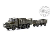 Arwico 85.005134 Camión Militar Henschel Hs 3-14 Ha 6x6 Con Remolque Abierto