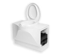 Arwinger Inodoro con separación de casetes para Thetford C400, ABS/plástico/PE, Blanco/Negro, 67 x 40 x 51 cm, 9,5 kg