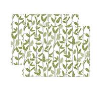 Åry Home 2 Manteles individuales Mougli Green 30x40 cm Green-white