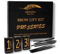 ARYANA NEW YORK Kit de laminación de cejas profesional | Kit de laminación de cejas profesional para bricolaje en casa y salón | Perm para cejas de plumas | Levantamiento profesional instantáneo para cejas de moda más completas | Sachet de elevación de cejas Serie profesional