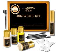 ARYANA NEW YORK Kit de plastificación de cejas para el hogar, para hacer una permanente de cejas, levantamiento profesional instantáneo para cejas más llenas, pincel de cejas y micropinceles