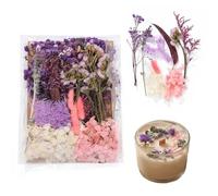 ARYIMYDP 1 bolsa de adornos de flores secas, flores naturales preservadas, hechas de flores reales, ideales para manualidades e invitaciones de boda.