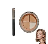 ARYIMYDP 1 Paleta Correctora de 4 Colores con Brocha 270, Corrector de Alta Cobertura en Textura Crema para Ojeras, Enrojecimientos y para dar Luz al Rostro
