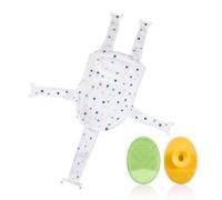 ARYIMYDP 1 unidad Asiento Hamaca Bañera para Bebé Recién Nacido, incluye dos cepillos para champú, Red de Soporte para Bañera, transpirable (6-24 meses) (estrella azul)