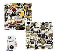 ARYIMYDP 102 Pegatinas de Graduación - Esquinas de Libros Decorativas Autoadhesivas, Impermeables, Sin Residuos - Para Botella, Portátil, Maleta, Bicicleta - Regalo para Graduación, Fin de Curso