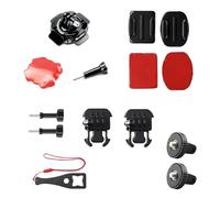ARYIMYDP 13 en 1 Soporte de Casco Flexible para GoPro, Soporte Adhesivo para Insta360, Soporte Gopro Casco Moto, Cámara para Casco Moto,Kit de Accesorios para Cámaras de Acción,Accesorio Moto Completo