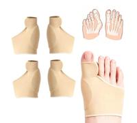 ARYIMYDP 2 Pares Separador de Hallux Calcetines Lavable, con Silicona Antideslizante Integrada, Separadores de Dedos de los Pies, Férula que No Se Desliza, Talla 37-43, para Mujer y Hombre