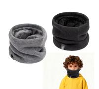 ARYIMYDP 2 Piezas Braga Infantil de Invierno, Material Suave de Doble Capa, Protección contra el Viento, Elástico y Transpirable, para Colegio, Patinaje, Senderismo, Talla Única para Niño Niña