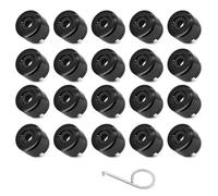 ARYIMYDP 20 Cubre tuercas para Llantas VW Touareg T77 en Negro, con Instrumento de Montaje, Perfectos para Mantenimiento y Personalización de Vehículos, Juego Completo para Proteccióndel Coche