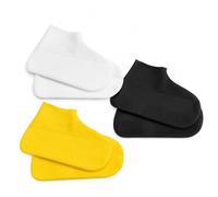 ARYIMYDP 3 Paires Couvre-Chaussures Imperméables, Silicone Couvre-Chaussures, Unisex Antidérapantes Sur-Chaussures, Résistant Abrasion, pour Pluie, Neige, Plages, Rues Boueuses