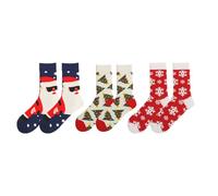 ARYIMYDP 3 pares de calcetines coloridos y divertidos con motivos de caricaturas de animales, hechos de algodón fresco, calcetines navideños, graciosos mujer, divertidos mujer