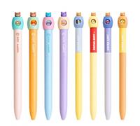ARYIMYDP 8 Bolígrafos De Secado Rápido, Boligrafos Bolígrafos Giratorios, Divertidos Juguetes Antiestrés, Regalos Cumpleaños Niños Colegio Animales,Pen Tinta Negra 0.5 Mm, Regalo La Vuelta Al Cole