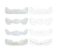 ARYIMYDP 8 PCS Maquillaje De Pecas Brillantes,Purpurina Cara,Purpurina Pecas Para La Cara Pegatinas,Tatuajes Pecas Efímeros Brillos Pegatinas,Pegatinas Cara Brillantes Festival,Para Eventos Festivos