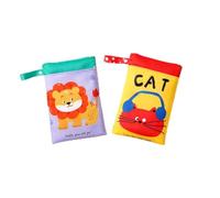 ARYIMYDP Bolsa de Pañales para Bebé, 2 Piezas Reutilizables e Impermeables con Cremallera, Lavables, Estuche de Maquillaje, Pañalera, Bolsa Impermeable Bebé, Bolsa Infantil Guardería, Ideal para