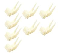 ARYIMYDP Juego de 8 Pinzas para Comida de Pájaros-Fijan Frutas, Verduras y Otros Alimentos en la Jaula, Evitan Caídas y Estimulan el Forrajeo; Accesorios Ligeros para Periquitos, Cotorras y Canarios