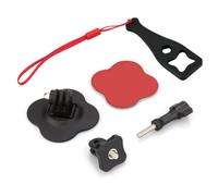 ARYIMYDP Kit de Accesorios para Cámara Deportiva, Soporte Adhesivo Universal para GoPro Hero 12/11, Insta360 X3 X4, Soporte para Casco, Compatible con Superficies Curvas, para Surf, Moto, Bicicleta