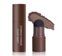 ARYIMYDP Lápiz Corrector de Raíces en Marrón, Polvo para el Cabello Impermeable y Resistente al Sudor, Con Cepillo Difuminador Integrado para Aplicación Sencilla y Controlada