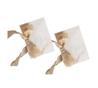 ARYIMYDP Libro de Vows para Boda, 2 Libros de Votos para Novios, Cuaderno de Boda con Dorado Cinta Elegante, Tarjeta de Promesas de Matrimonio, Ideal para Ceremonia y Aniversario