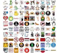 ARYIMYDP Lote de 100 Pegatinas de Memes Graciosos, Pegatinas de Vinilo Creativas para Adultos,Graffiti Impermeables para Maleta, Casco, Skate y Portátil, Decoración Molona para Scrapbooking