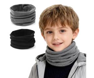 ARYIMYDP Pack de 2 Bufandas Tubulares para Niño, Braga Cuello Infantil Suave para Actividades al Aire Libre, Se Puede Usar como Pasamontañas, Bandana o Gorra, Suave y Elástico para Proteger del Frío