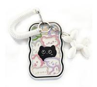 ARYIMYDP Porta Photocard con Cordón Extensible, Funda Transparente para Carnet de Estudiante y Transporte Público, Muestra Tus Fotos de Idols, Regalo para Coleccionistas y Fans