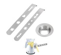 ARYIMYDP Set de 3 accesorios de repostería para picadora de carne, de acero inoxidable, ideal para hacer galletas, pasta y postres.