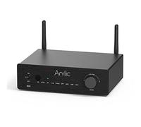 Arylic B50 Bluetooth aptX HD Amplificador Estéreo con Transmisor de Audio, Amplificador de 2 Canales 50W*2 con HDMI ARC, Phono in y App Gratuita GO Control.
