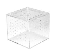 Arythia 1Pc Terrario para Reptiles, 10x10x9cm Caja De Cría Acrílico, Terrario Acrílico Hábitat De Araña, Recinto De Insecto para Lagarto, Gecko, Caracol, Cangrejo Ermitaño