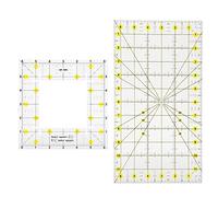 Arythia 2 Pcs Regla Costura, Regla Para Patchwork De Acrílico, Herramienta De Corte Y Medición Para Acolchado, Guía Costura Precisa Telar Y Manualidades
