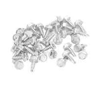 Arythia 250 Pcs Tornillos Autoperforantes, M4,8x13 mm Tornillos Roscachapas de Acero Galvanizado, Fijaciones para Metal y Chapa Resistentes, para Madera y Plástico (External hexagon drill tail screw)