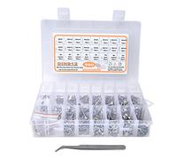 Arythia 580 Pzas Juego De Tornillos Y Tuercas, Surtido Métrico Acero Inoxidable 304, Tornillos Cabeza Cilindrica M2 M3 M4 M5, Kit De Tornillería Inoxidable Para Impresión 3D