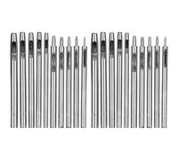 Arythia Set 20 Pzas Perforadora De Cuero, 10 Tamaños 0,5 mm-5 mm Sacabocados Para Cuero, Punzón De Acero Para Cinturones, Herramienta Para Correa, Manualidades