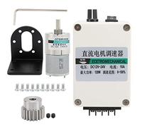 Arythia XD37GB3530, DC 12V Bajo Ruido Alto Par 18 kg cm, Engranajes Metálicos con Protección contra Sobrecorriente, Caja de Gobernador y Soporte, para Robótica (10 rpm/min)