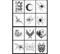 ARYU 12 ImáGenes De Dedos PequeñOs Pegatinas De Tatuajes A Base De Hierbas Jugo De MuñEca Impermeable Y Resistente Al Sudor De Larga DuracióN 8 × 8 Cm