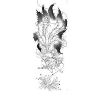 ARYU 2 Herbal Juice Full Arm Tattoo Stickers Tatuaje No Reflectante De Larga DuracióN 64 DíAs Semipermanente WQB-01